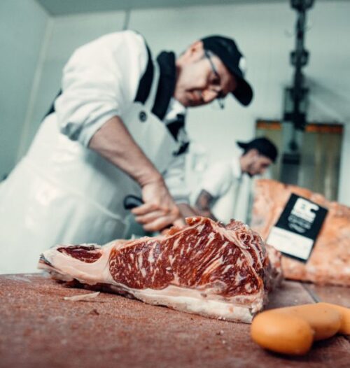 cortar el callo de la carne de vacuno